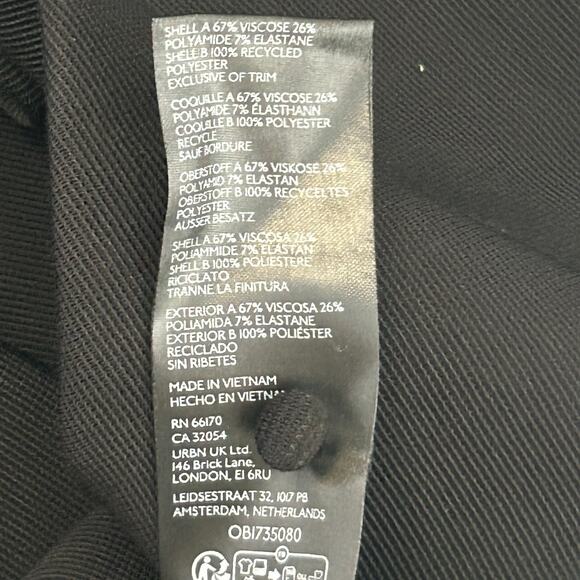 Anthropologie Black Mock Neck Lace Inset, Fit & Flare Dress, Sz Medium - Picture 6 of 9